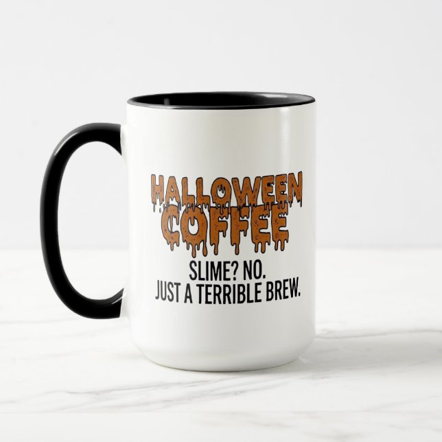 Caneca de Halloween de Slime | Presente de Xícara  (Esquerda)