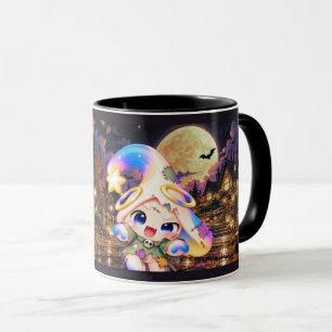 Caneca de Halloween de Zumbi Fofo - Café Kawaii As