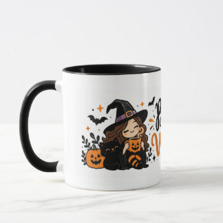 Caneca de Halloween Fofa – Xícara de Café Aconcheg