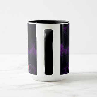 Caneca de Halloween - Galáxia Ghost e Abóbora Cuta