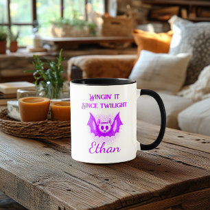 Caneca de Halloween Neon Personalizada - Desenho d