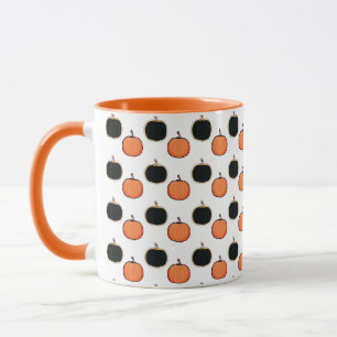 Caneca de Halloween para latte de abóbora