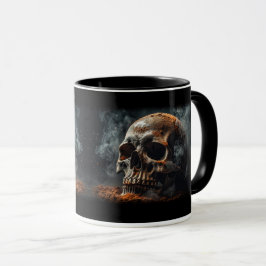 Caneca de Halloween Skull Smoke