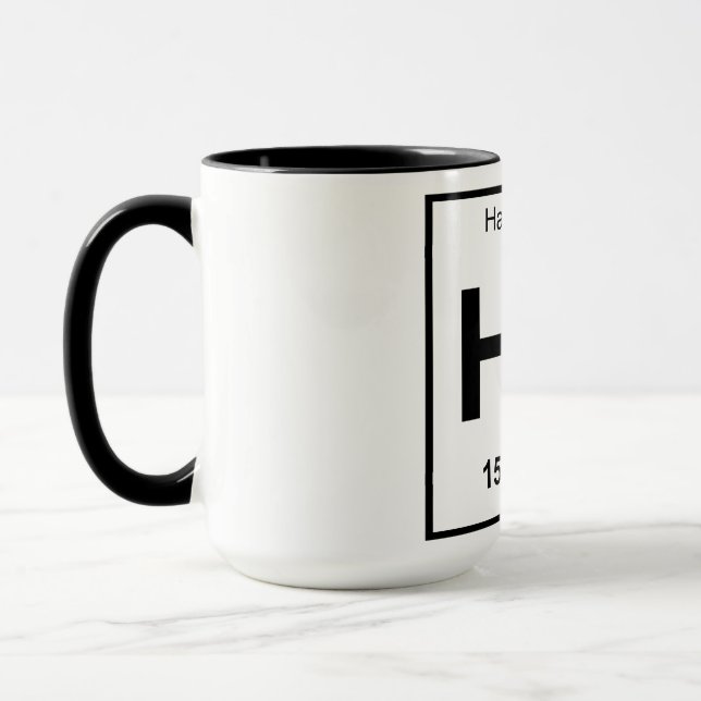 Caneca de Handwavium - preto e branco (Esquerda)
