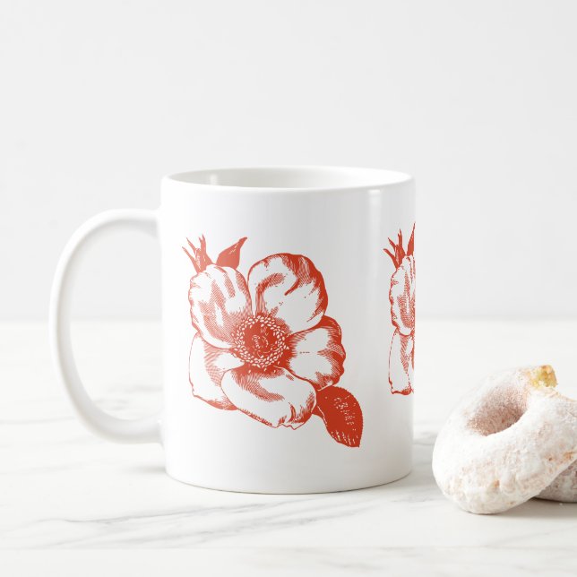 Caneca de Ilustração Vibrante (Com Donut)