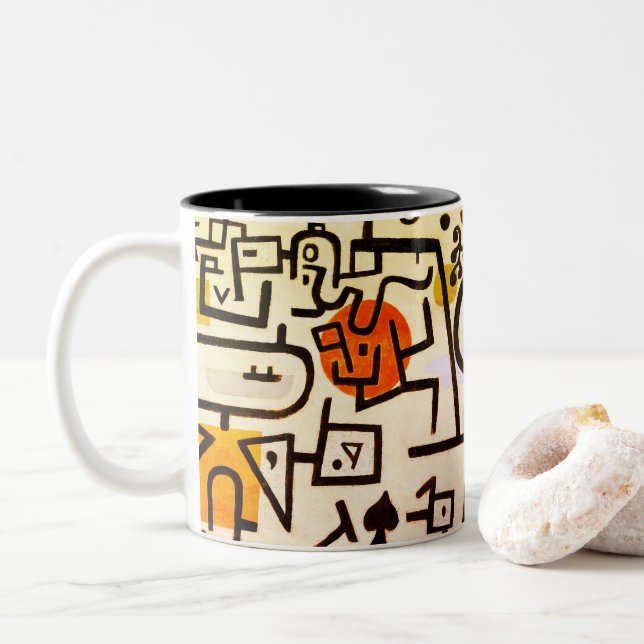 Caneca de impressão de abstrato (Com Donut)