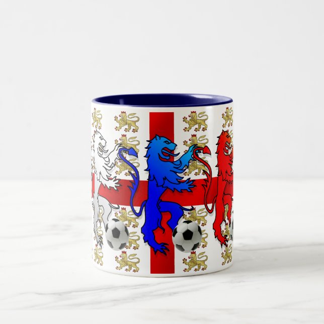 Caneca de Inglaterra de três fan de futebol dos (Centro)