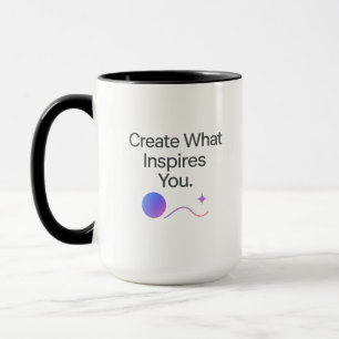 Caneca de Inspiração para Criativos – Design Minim