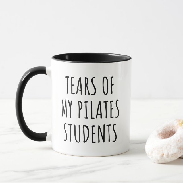Caneca de Instrutor de Pilates Lágrimas de Aluno H (Com Donut)