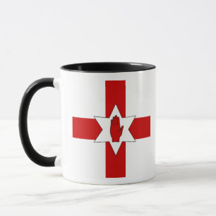 Caneca de Irlanda do Norte - estrela & mão na cru