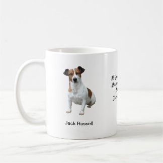 Caneca de Jack Russell - com duas imagens e um