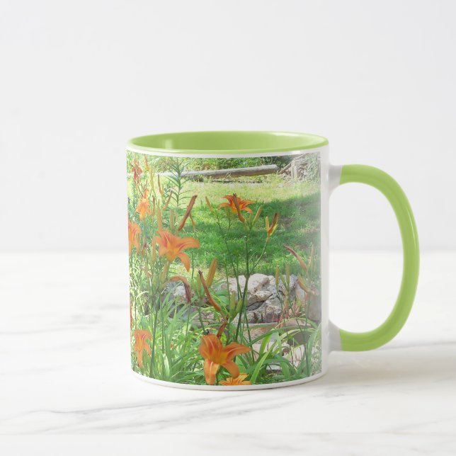 Caneca de Jardim de Flores de Verão (Direita)