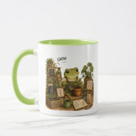 Caneca de jardinagem de sapo fofo para cultivar pl