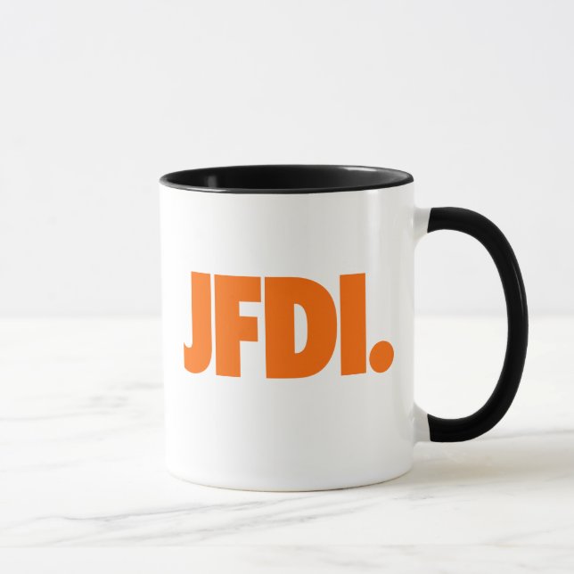 Caneca de JFDI (15 onças) (Direita)