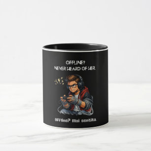 Caneca de Jogador Citação Offline