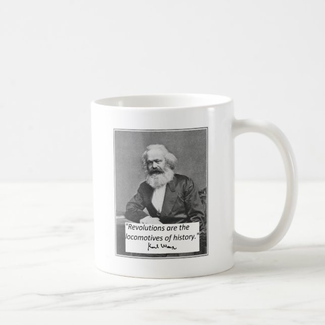 Caneca de Karl Marx: "Revoluções " (Direita)