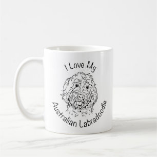 Caneca de Labradoodle do australiano
