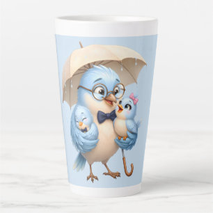 Caneca de Latte Pai Passarinho Caneca de Café Famí