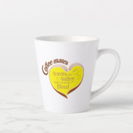 Caneca de latte para companheiros de café