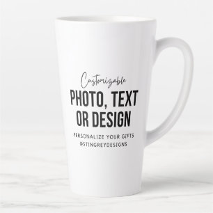 Caneca de Latte Personalizada 17 oz   Xícara de Ca