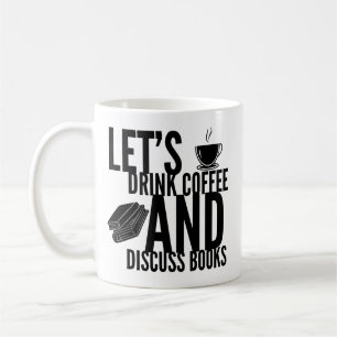 Caneca de Leitura de Livros de Café