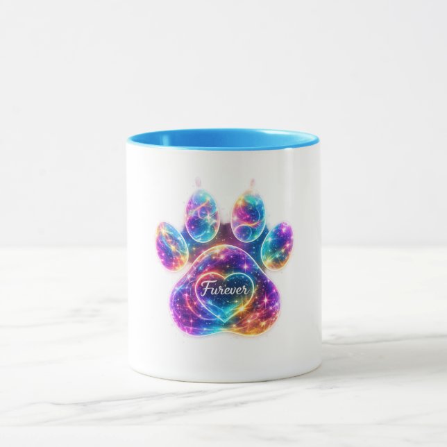 Caneca de Lembrança de Pet Memorial Furever (Centro)