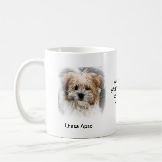 Caneca de Lhasa Apso - com duas imagens e um