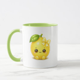 Caneca de Limão Kawaii Fofa