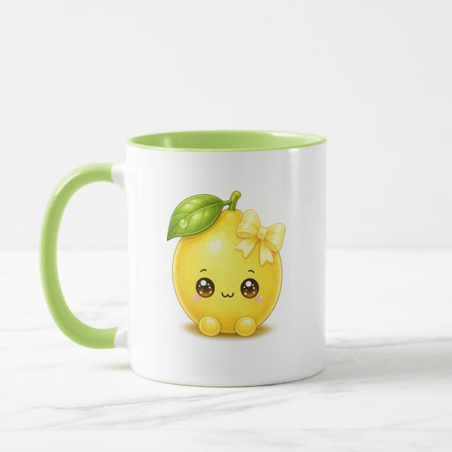 Caneca de Limão Kawaii Fofa (Esquerda)