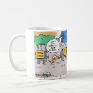 Caneca de linha de táxi elefante