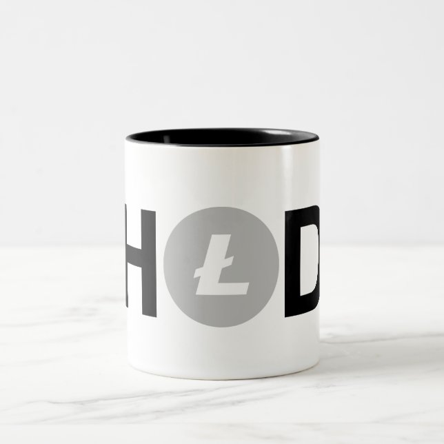 Caneca de Litecoin do #HODL (Centro)