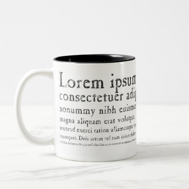 Caneca de Lorem Ipsum (Esquerda)