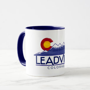 Caneca de madeira das montanhas Leadville Colorado