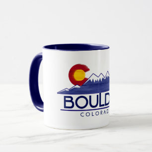 Caneca de madeira montanhas Boulder Colorado