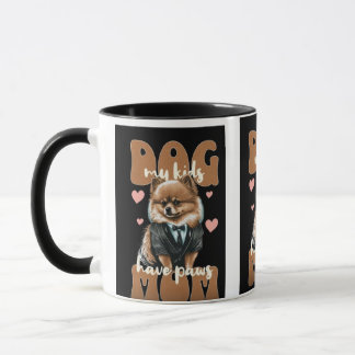 Caneca de Mãe de Cachorro – “Trabalho duro para qu