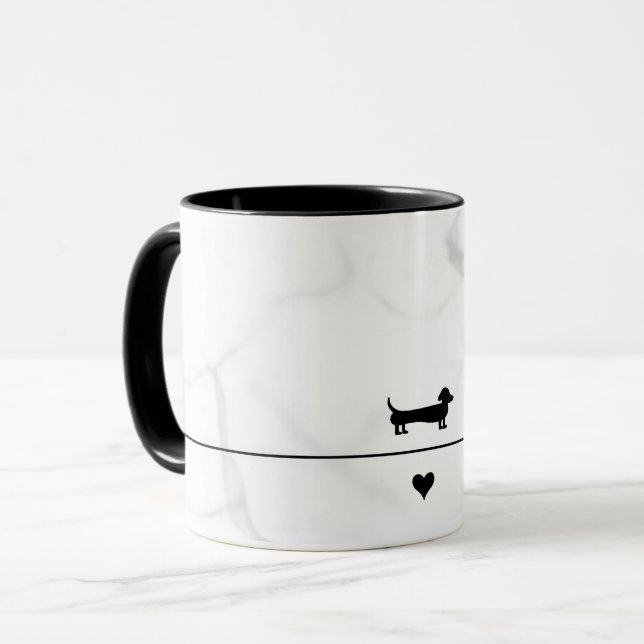 Caneca de mármore preto (Frente Esquerda)