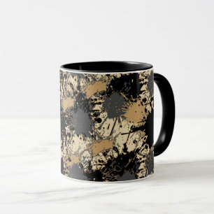 Caneca de Mármore Preto e Dourado — Arte Encontra