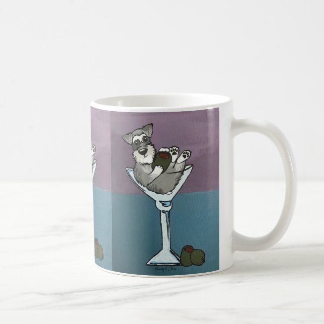 Caneca de Martini do Schnauzer (Direita)