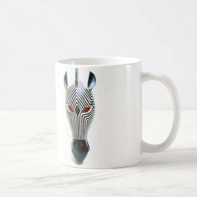 caneca de máscara de zebra africana (Direita)