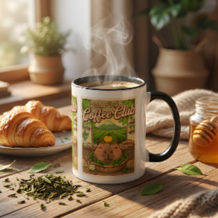 Caneca de Matcha Capivara – Chá de Matcha Fofo Kaw
