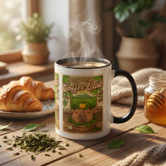 Caneca de Matcha Capivara – Chá de Matcha Fofo Kaw