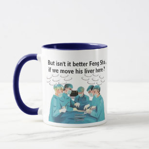 Caneca de Médico de Fígado Feng Shui da Moda - Tro