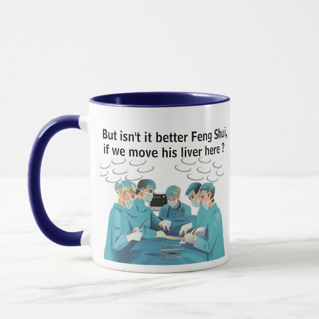 Caneca de Médico de Fígado Feng Shui da Moda - Tro (Esquerda)