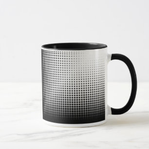 Caneca de Meia-Tinta Abstrata