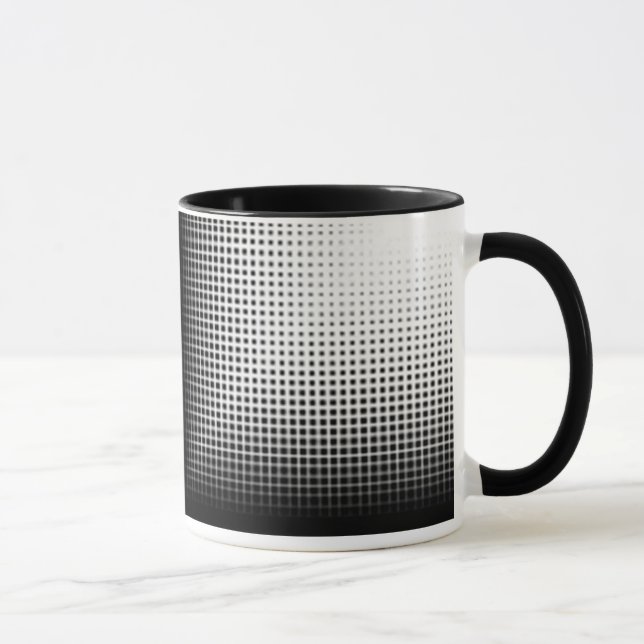 Caneca de Meia-Tinta Abstrata (Direita)
