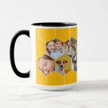 Caneca de Mel Personalizada com Foto da Família e