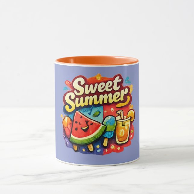 Caneca de Melancia Doce de Verão (Centro)