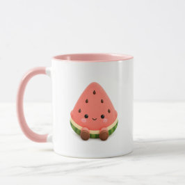Caneca de Melancia Kawaii Fofa