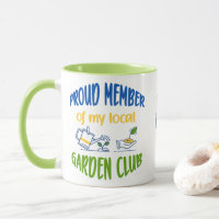 Caneca de membro do clube de jardim