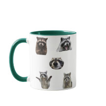 Caneca de Meme de Guaxinim Engraçado para Amantes 
